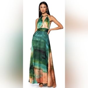 Parker Deep V maxi dress